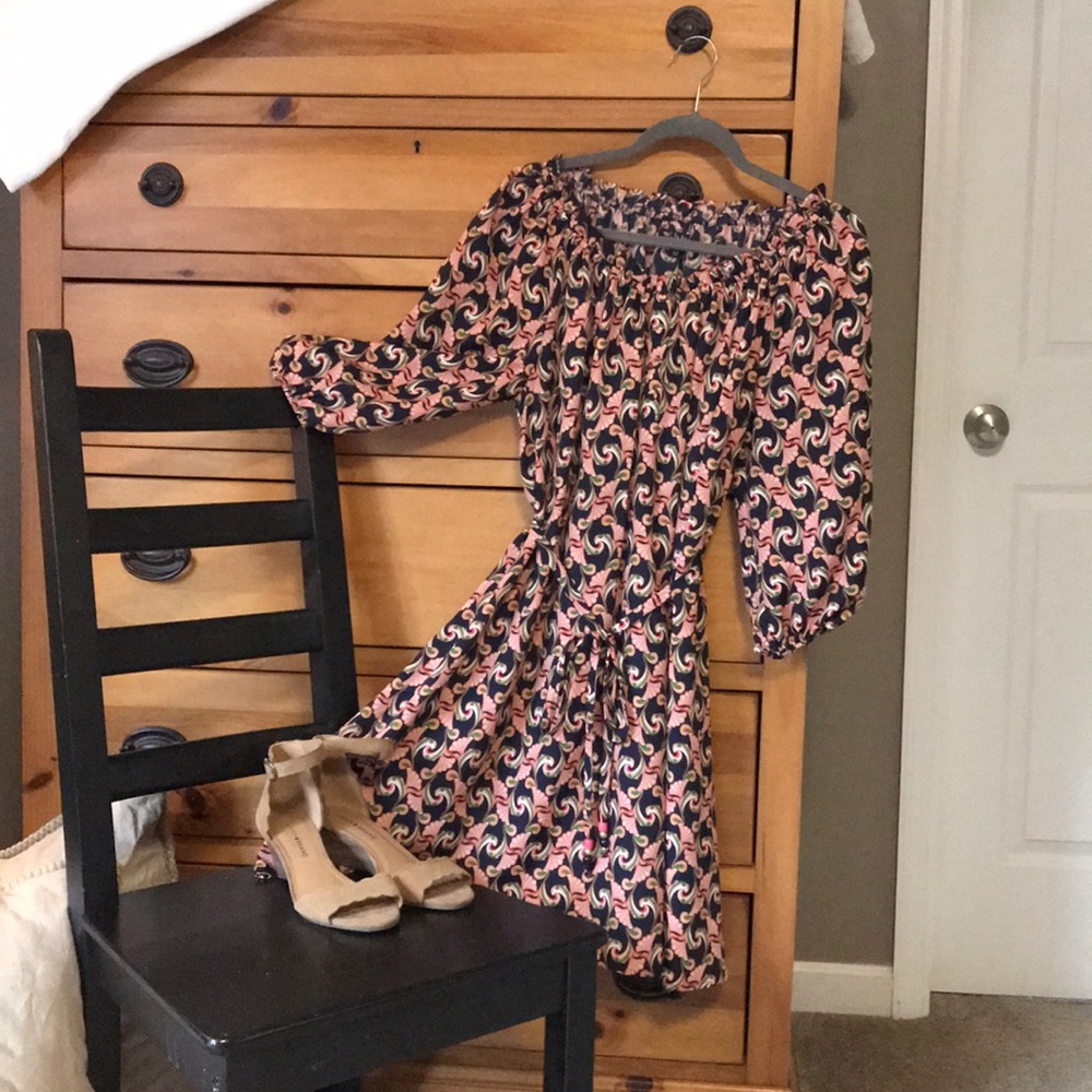 Fun Pink and Navy Dress